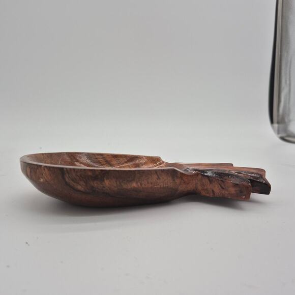 Handmade wooden pineapple decorative dish 8" - Picture 2 of 5